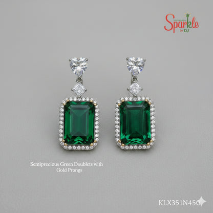 Semi-Precious Octo Doublet Statement Earrings