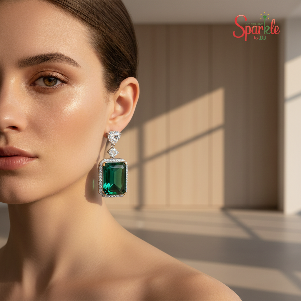Semi-Precious Octo Doublet Statement Earrings