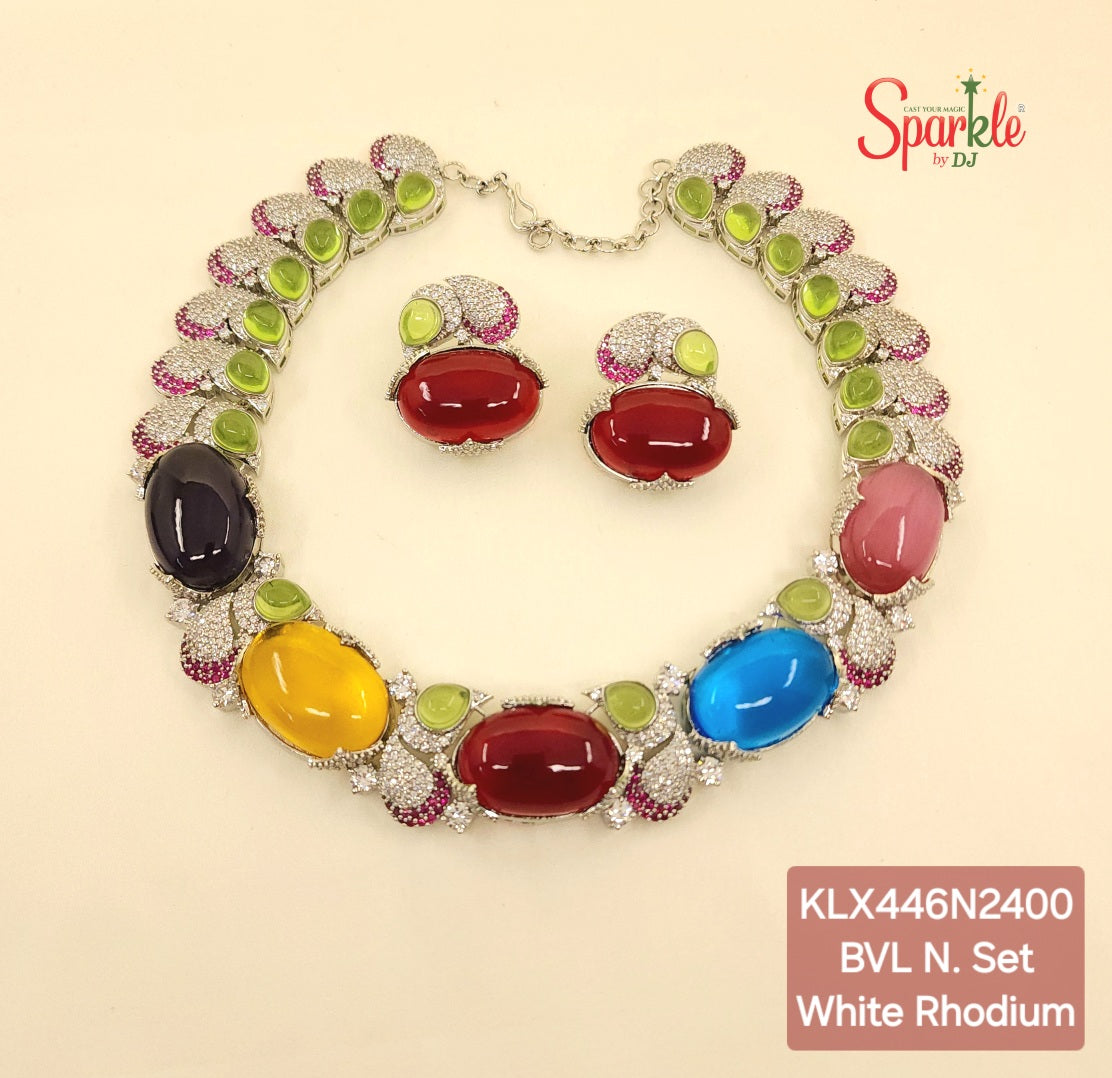 Priyanka BVL Cz Necklace Set