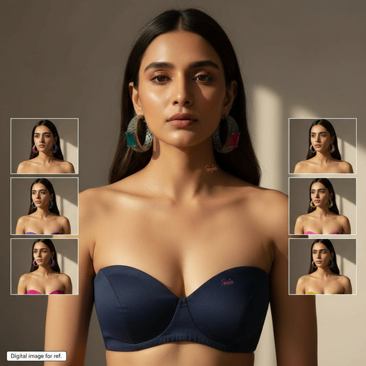 Oversized Balis with semiprecious Doublet stones - SparklebyDJ