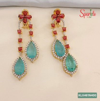 Double Pear Semi-Precious Doublet Earrings