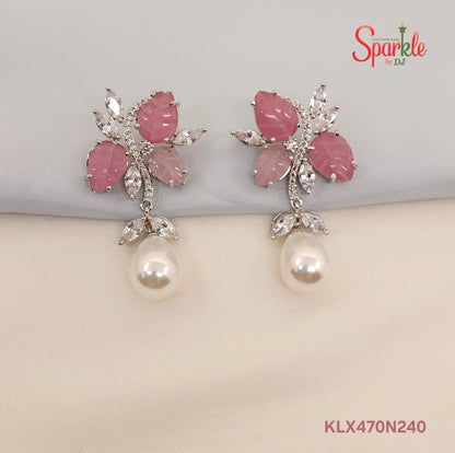 Triple Leaf Drop Earrings for Women – Elegant Designer Party Wear Jewellery