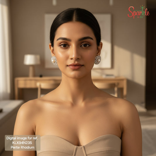 Tamanna Pearl-Cz round Tops - SparklebyDJ