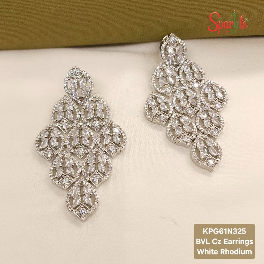 BVL Cz Rhombus earrings