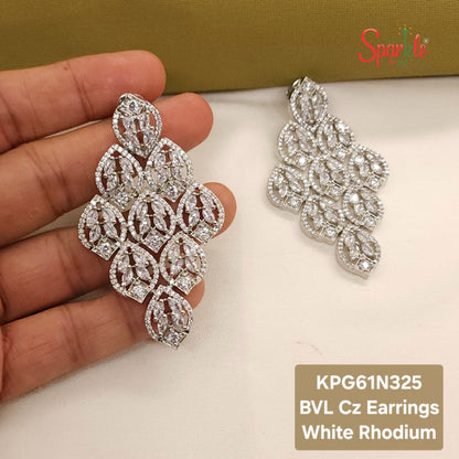 BVL Cz Rhombus earrings