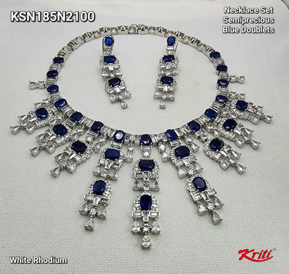 cz stone necklace sets with price