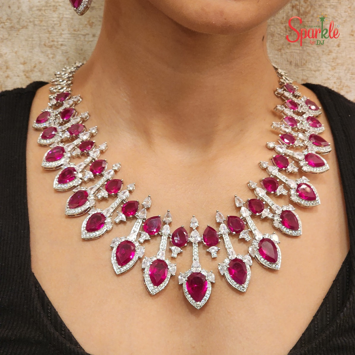 Malaika Necklace Set with Earrings & Finger Ring