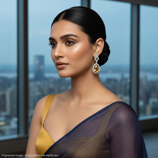 CZ Drop Earrings