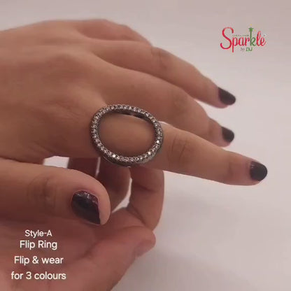 Flip Finger Ring | 3 Colours in 1 Ring