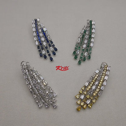 Designer Earrings embellished with Korean Octo