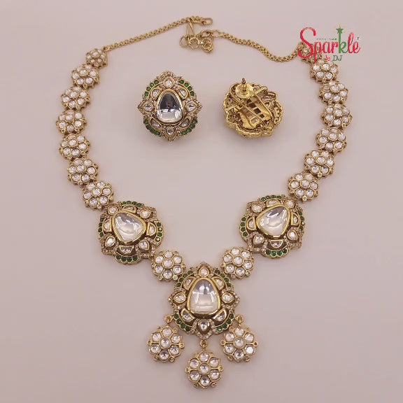 Kundan necklace set