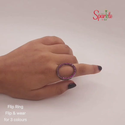 Flip Finger Ring | 3 Colours in 1 Ring