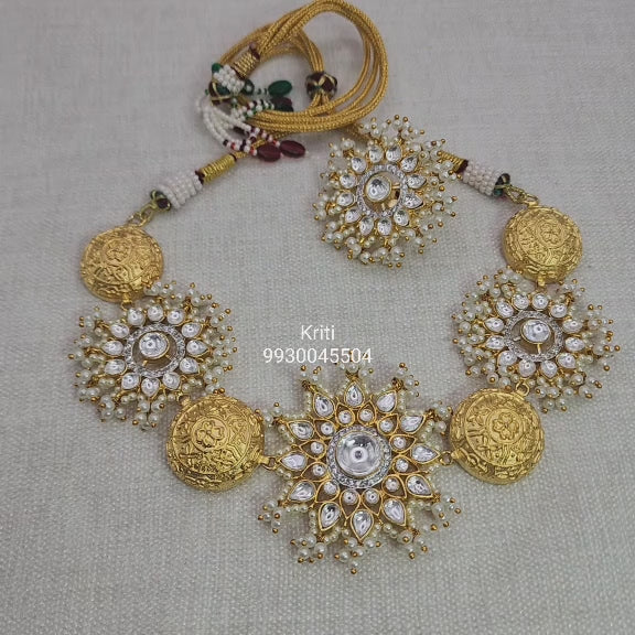 kundan choker necklace set